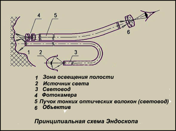 Оптическая схема эндоскопа