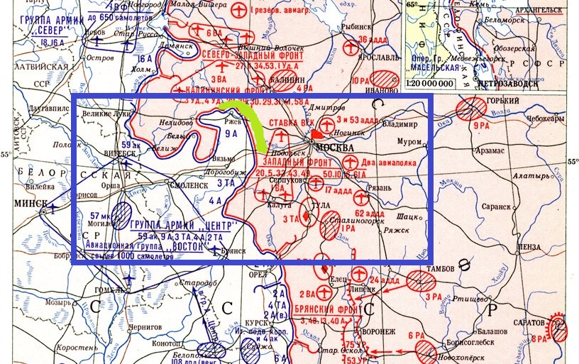 Карта боев за ржевский выступ 1942 1943 годов