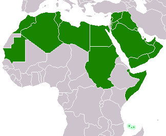 Карта арабских государств