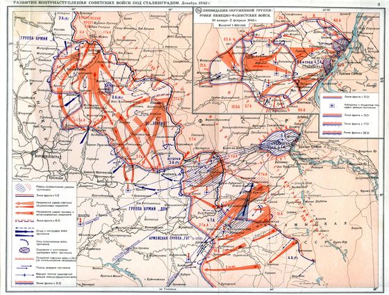 Операция уран сталинградская битва карта