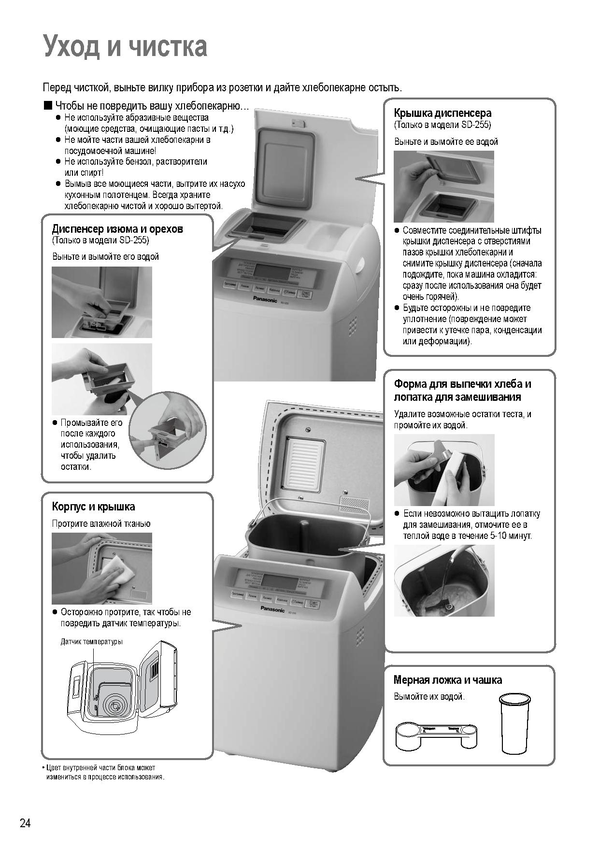 Хлебопечка panasonic инструкция