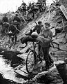 FinnishTroopsInLaplandWar 1944 crossing river.jpg